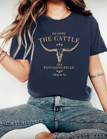 Tricou SHEIN, bleumarin