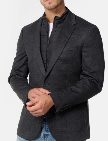 Sacou Jeff Urban Tailoring, gri inchis