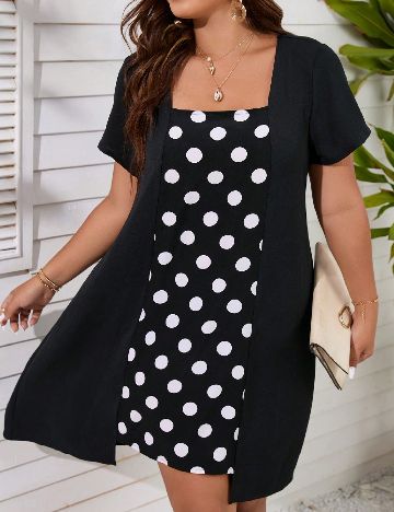 Rochie scurta SHEIN CURVE, negru