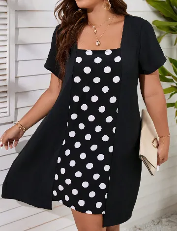 Rochie scurta SHEIN CURVE, negru