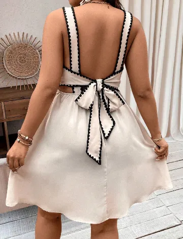 Rochie scurta SHEIN CURVE, crem