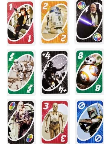 Joc UNO Star Wars SHEIN, mix culori