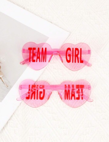 Set ochelari Gender Reveal, 8 buc SHEIN, roz