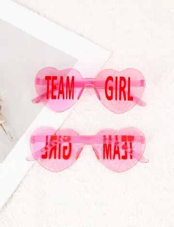 Set ochelari Gender Reveal, 8 buc SHEIN, roz