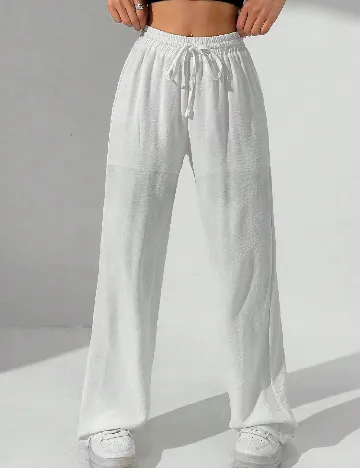 Pantaloni SHEIN, alb