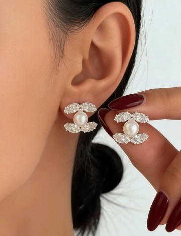 Cercei SHEIN, argintiu