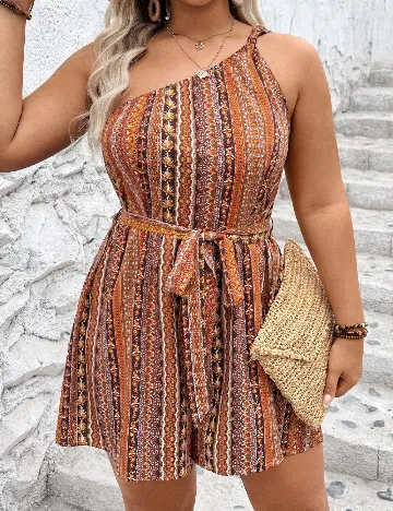 Salopeta SHEIN CURVE, mix culori