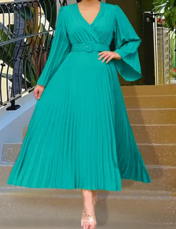 Rochie lunga SHEIN CURVE, turcoaz