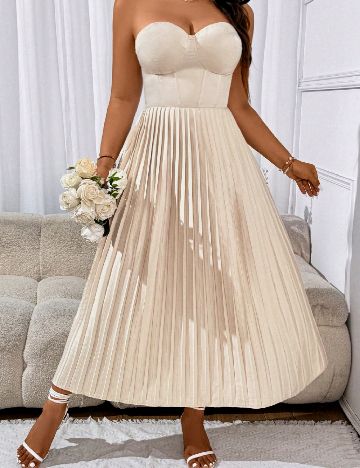 Rochie lunga SHEIN CURVE, bej