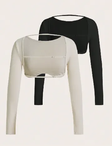 Set topuri 2 bucati SHEIN, mix culori