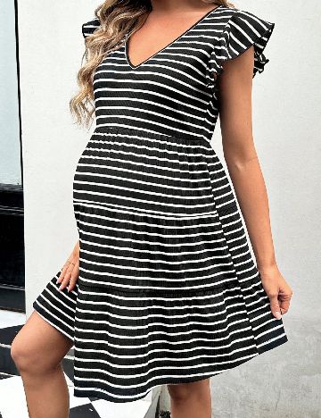 Rochie scurta SHEIN Maternity, negru