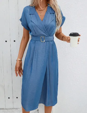 Rochie medie SHEIN, albastru