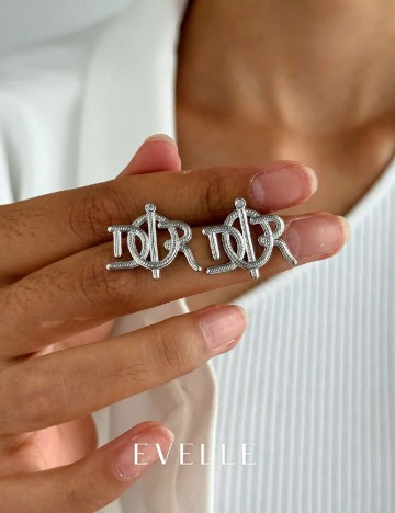 Cercei SHEIN, argintiu