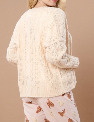 Cardigan Sinsay, crem