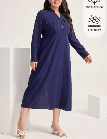 Rochie medie SHEIN CURVE, bleumarin