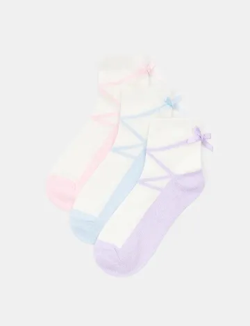 Set sosete 3 perechi Sinsay, alb