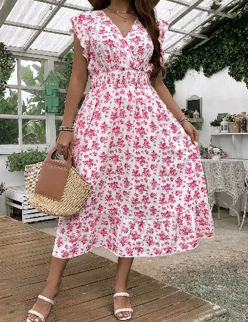 Rochie medie SHEIN CURVE, roz