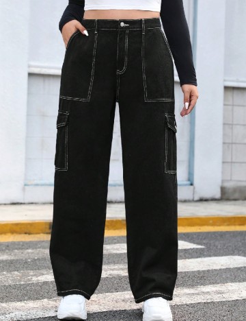 Blugi SHEIN CURVE, negru