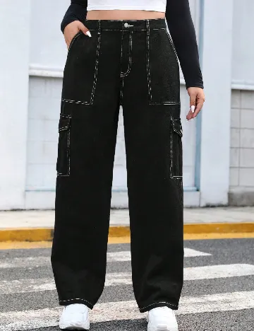 Blugi SHEIN CURVE, negru