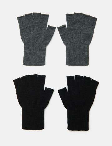 Set manusi 2 perechi Sinsay, negru/gri