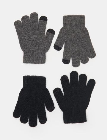 Set manusi 2 perechi Sinsay, negru/gri