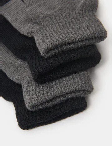 Set manusi 2 perechi Sinsay, negru/gri