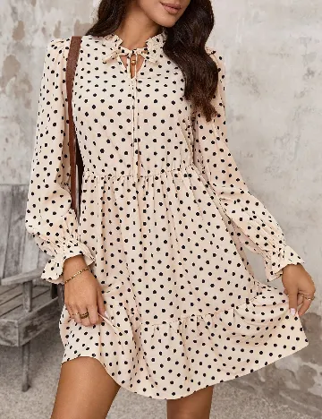 Rochie scurta SHEIN, crem