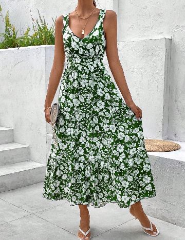 Rochie medie SHEIN, verde