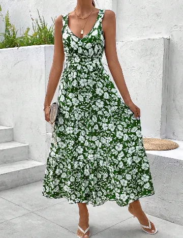 Rochie medie SHEIN, verde