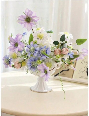 Vaza retro SHEIN, alb