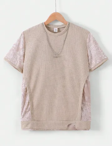 Tricou Shein Kids, bej