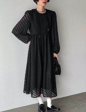 Rochie medie Friful, negru