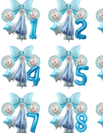 Set baloane cifra 4 SHEIN, albastru