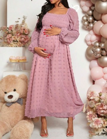 Rochie lunga SHEIN Maternity, roz