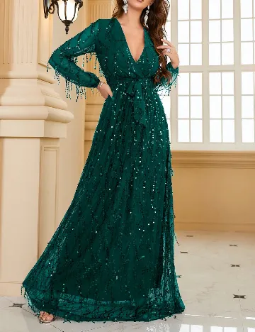 Rochie lunga Giffniseti, verde
