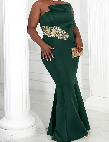 Rochie lunga SHEIN CURVE, verde