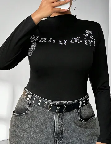 Bluza SHEIN CURVE, negru