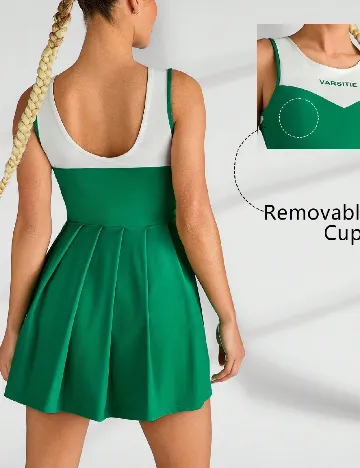 Rochie scurta SHEIN, verde