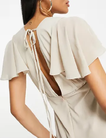 Rochie medie TFNC London, bej