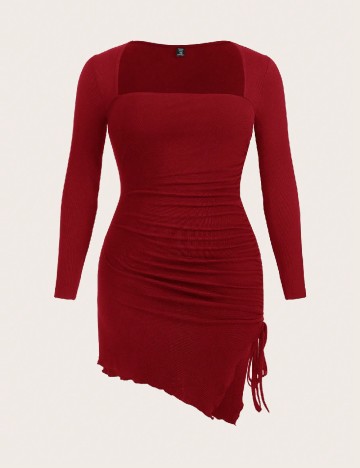 Rochie scurta SHEIN CURVE, rosu