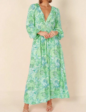 Rochie lunga SHEIN, verde