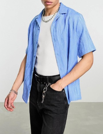 Camasa ASOS, albastru