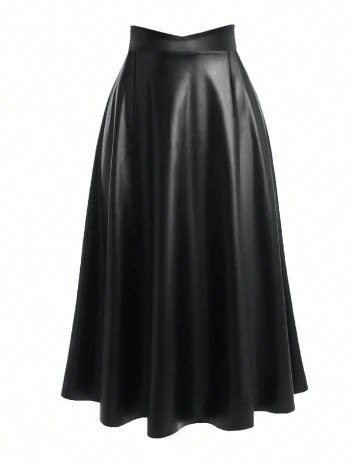 Fusta SHEIN CURVE, negru