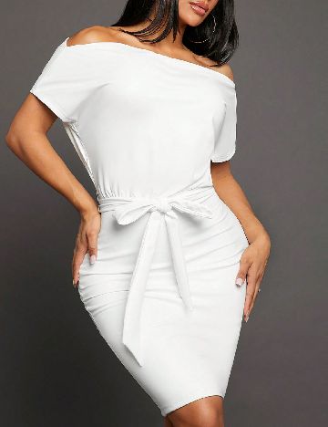 Rochie scurta SHEIN, alb