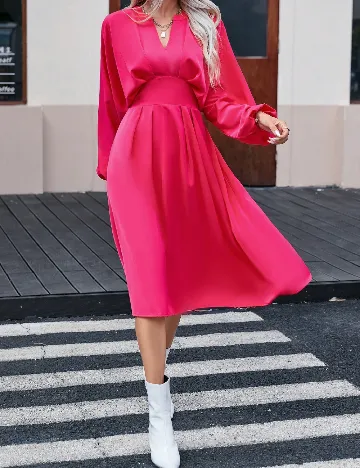 Rochie medie SHEIN, magenta