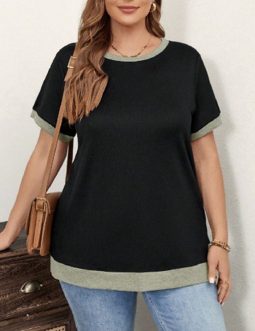 Bluza SHEIN CURVE, negru