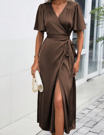 Rochie medie SHEIN, maro