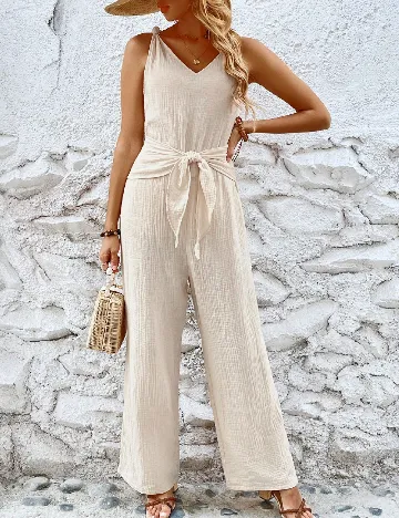 Salopeta SHEIN, crem