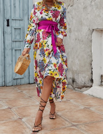 Rochie medie SHEIN, floral print