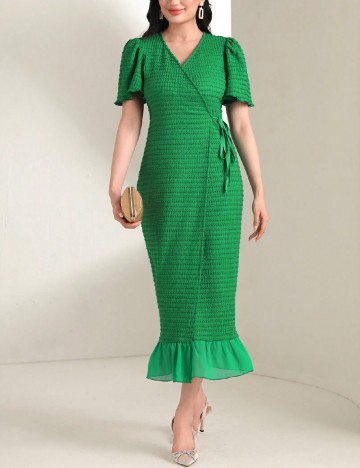 Rochie medie SHEIN, verde